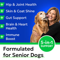 Fórmula de BARK&SPARK con glucosamina y omega-3 para articulaciones.