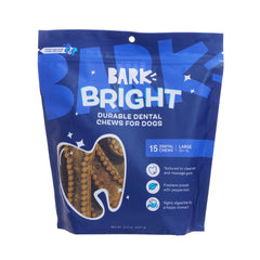 BarkBox Bright mordedor dental duradero con rebordes para limpiar dientes