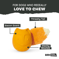 Barkbox Franz el Zorro ofrece un rebote divertido para juegos interactivos.