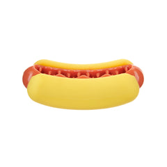 BarkBox Juguete de salchicha sabor tocino para juego y estimulación.