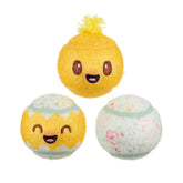 Barkbox Play Hatch: bolas tenis chirriantes amarillas para paseos y juego diario