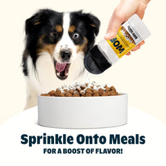 Topper de queso Barkbox para esparcir y añadir sabor cremoso al alimento diario.