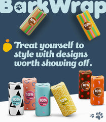 BARKWRAP BAG diseño colorido y llamativo para uso diario en caminatas.