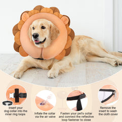 BEAUTYZOO collar inflable dona, fácil de limpiar y guardar