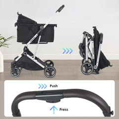 Beberoad Pets T4: plegable con una mano para viajar con facilidad.