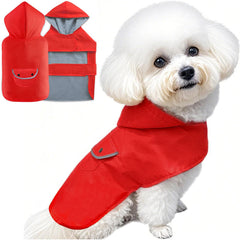 BECNBEAU capa de lluvia para perro con forro interior suave para mayor comodidad.