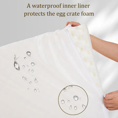 Bedfolks funda impermeable y lavable para facilitar la limpieza.