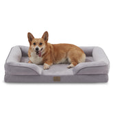 Bedfolks cama-perro-ortopedica ofrece soporte cómodo para perros grandes.
