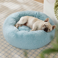 Bedsure cama redonda para perros, diseño envolvente para un sueño profundo