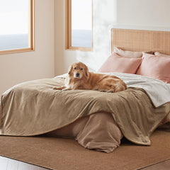 Bedsure manta impermeable cama sherpa: protección duradera para mascotas y muebles