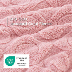 Bedsure manta para perro grande rosa, ligera y lavable para limpieza fácil.
