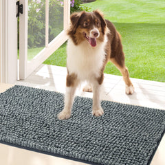 Bedsure alfombrilla para patas con lodo en la entrada, captura suciedad rápidamente.