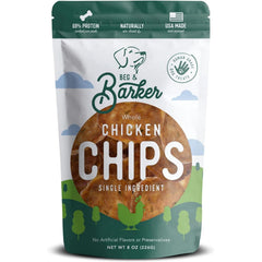 Chips de pollo Beg & Barker en envase, snack natural para perros