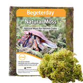 Begeterday musgo natural para cangrejos ermitaños, ideal para humedad estable.