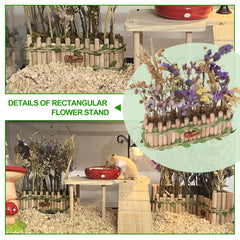 BELEATAL soporte alimentación madera natural: opción ecológica para pequeños roedores