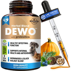 Beloved Pets defensa intestinal: botella de líquido para apoyar la salud digestiva diaria.