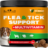 Beloved Pets tableta masticable para control de pulgas y garrapatas en perros.