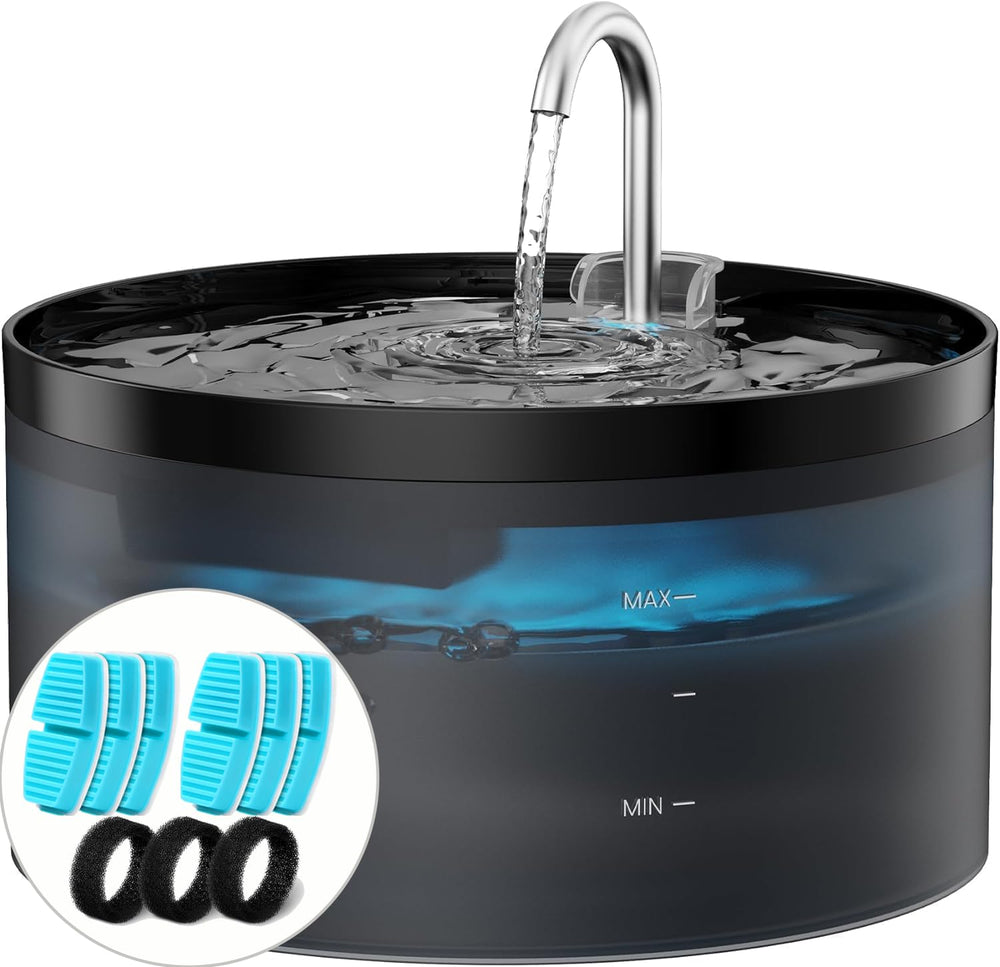 BEMOONY fuente de agua para gatos con chorro para incentivar la hidratación.