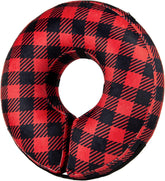 BENCMATE collar inflable para perro, diseño a cuadros, cómodo y protector para recuperación.