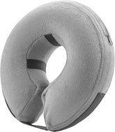 Bencmate collar inflable para perros, enfoque anillo gris, protege la zona lesionada sin bloquear la visión.