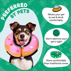 BENCMATE collar inflable donut, ofrece cómodo uso diario sin bloquear visión.