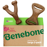 Benebone con dos formas Wishbone y Fishbone para juego prolongado y masticación.