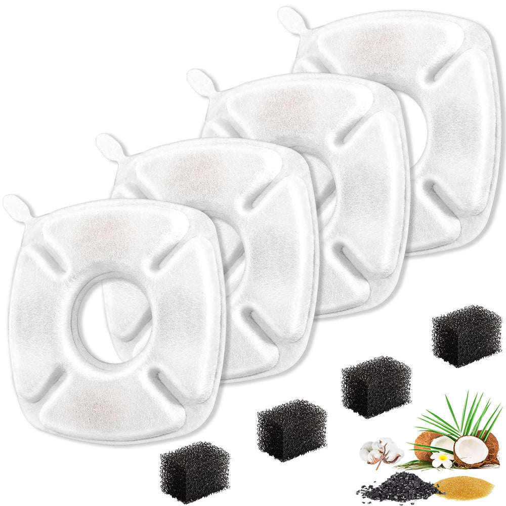 Filtros Bengor para fuentes de mascotas compatibles 67oz/95oz/135oz, mantienen agua limpia.