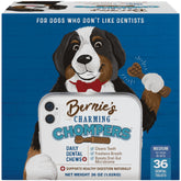 Bernie's masticables dentales diarios para perros, limpieza dental suave.