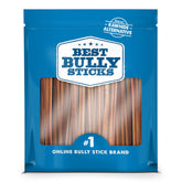 Best Bully Sticks palitos delgados de res, empaque de 24, masticación natural.