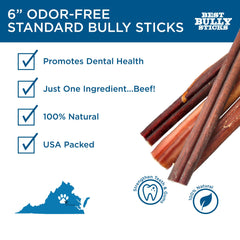 Best Bully Sticks limpieza dental con cada mordida para perros.