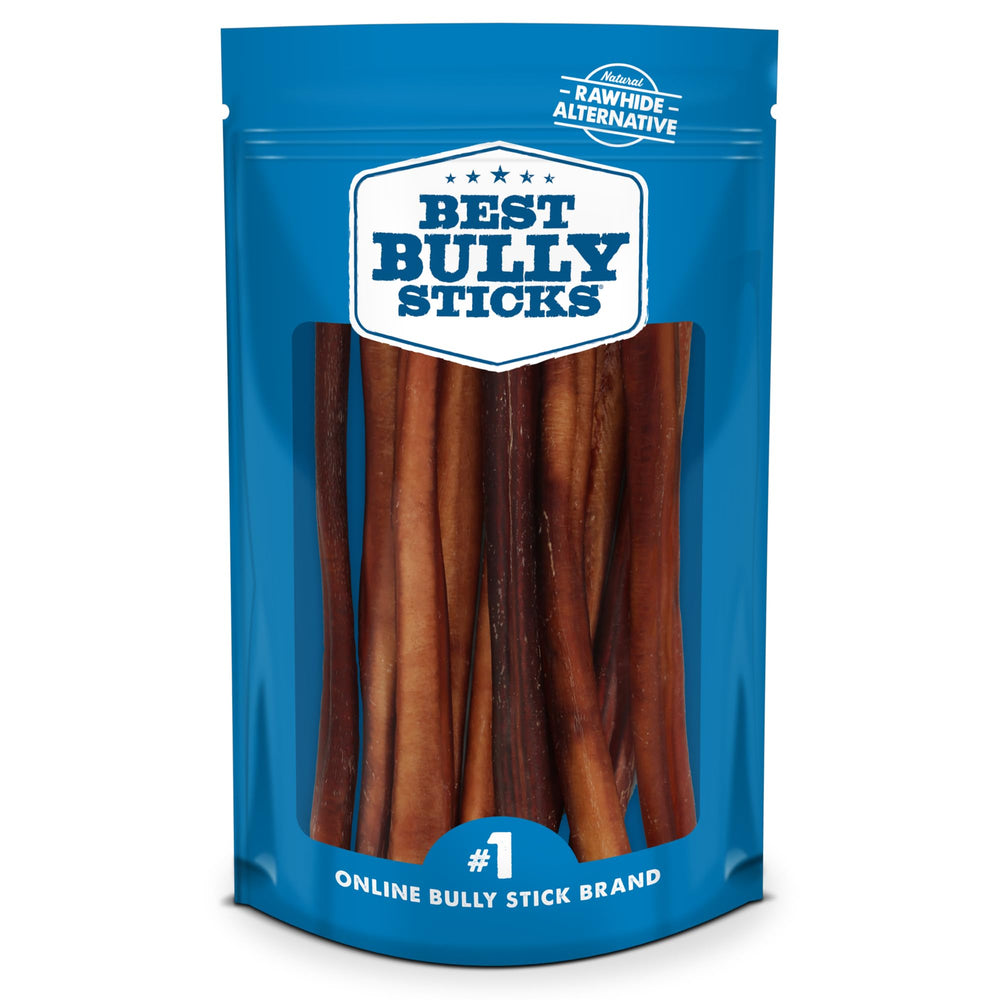 Best Bully Sticks: hueso de res grueso de 12 pulgadas para perros grandes.