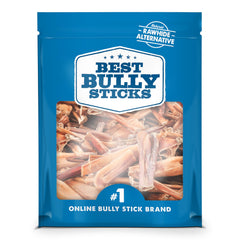 Best Bully Sticks Junior 2-4 Inch for Dogs - 8 oz (Single Pack) - Natural, Grain-Free and Rawhide-Free, for Small Breeds