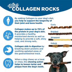 Best Bully Sticks palitos colágeno duraderos para limpieza dental