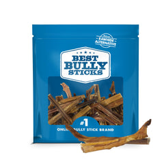 Best Bully Sticks tira juvenil 4-8 pulgadas sin olor para masticación saludable.