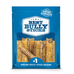 Best Bully Sticks traquea de res premium 6 pulgadas en caja, masticación duradera
