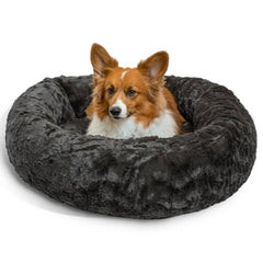 Cama donut Best Friends by Sheri gris Mink para calmar la ansiedad y dormir mejor