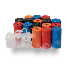 Best Pet Supplies bolsas de caca para perro en rollo portátil, ideal para paseos