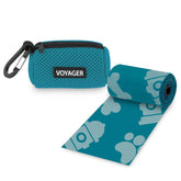 Best Pet Supplies dispensador de bolsas para perro turquesa, ideal para paseos cotidianos