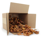 Gigabite orejas de cerdo asadas, snack natural para perros, textura crujiente.