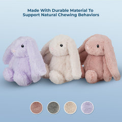Best Pet Supplies Conejo peluche suave, compañero de juego calmado