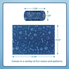 Dimensiones 13x9 de Best Pet Supplies, comodidad para recoger desechos de perros grandes o pequeños.