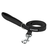 Best Pet Supplies Voyager correa reflectante con mango de neopreno para paseos nocturnos seguros.
