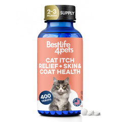 Pastillas de BestLife4Pets para gato: alivio de la piel y menor picor.