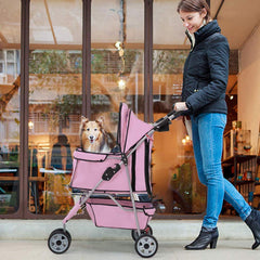 BestPet carrito con Oxford resistente al agua para climas variables.