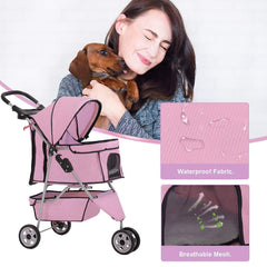 BestPet ruedas grandes de 6.3 pulgadas para terreno suave o áspero.