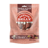 Brochetas triple sabor Better Belly, 10 unidades, sabor irresistible para perro.