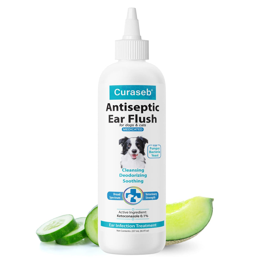 Curaseb de BEXLEY LABS, limpieza de orejas para perro para eliminar suciedad