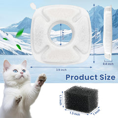 Filtración triple Beyolike mejora la claridad del agua para mascotas.