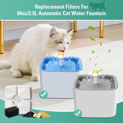 BFLICROY sistema de filtración triple, agua más limpia para gatos.