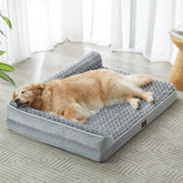 Cama ortopédica BFPETHOME para perros extragrandes con espuma tipo panal para confort.